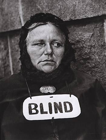 Blind woman New-York 1916