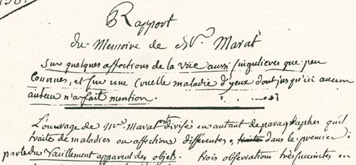 Rapport de Marat